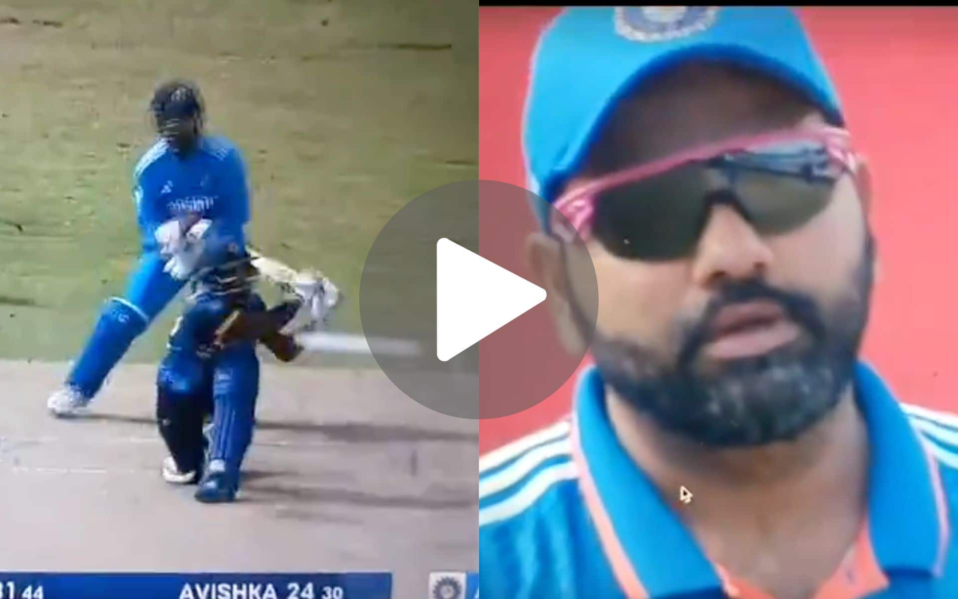 [Watch] Rohit Sharma's Super Angry Look For Axar Patel As Nissanka Thrashes Him In 3rd ODI